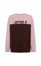 Load image into Gallery viewer, James Splice Long Sleeve Tee Rose Quartz | Araminta James