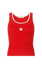 Load image into Gallery viewer, Manzana Rib Tank Apple Red | Araminta James