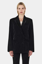 Load image into Gallery viewer, Alistair Velvet Blazer, Black | Hansen &amp; Gretal