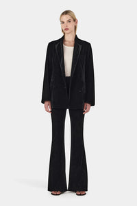 Alistair Velvet Blazer, Black | Hansen & Gretal