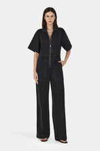 Load image into Gallery viewer, Aria Chambray Jumpsuit Charcoal Chambray | Hansen &amp; Gretel
