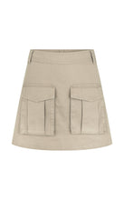 Load image into Gallery viewer, Lottie Drill Mini Skirt, Bark | Araminta James