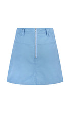 Load image into Gallery viewer, Lottie Drill Mini Skirt Sea Blue | Araminta James