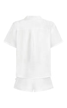 Load image into Gallery viewer, Cove Linen Shirt Set Snow | Araminta James