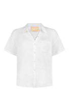 Load image into Gallery viewer, Cove Linen Shirt Set Snow | Araminta James