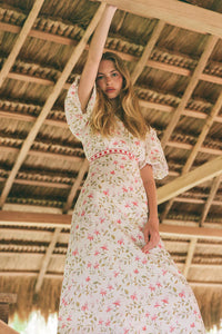 Titan Dress Pink Petals | Palm Noosa