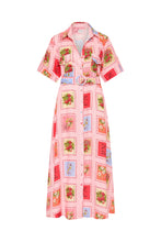 Load image into Gallery viewer, Memento Dress, Strawberry Stamp | Palm Noosa
