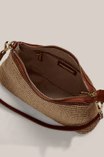 Load image into Gallery viewer, Ashley Tan Raffia Crossbody Bag | Vestirsi
