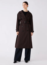 Load image into Gallery viewer, Avenue Trench  Coat Chocolate | Esmaee