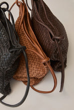 Load image into Gallery viewer, Woven Bella Dark Chocolate 2 in 1 Convertible Backpack Tote | Vestirsi