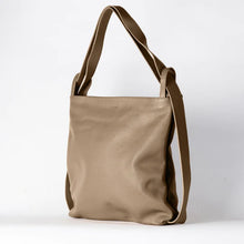 Load image into Gallery viewer, Bella XL Taupe 2-in-1 Convertible Backpack Tote | Vestirsi