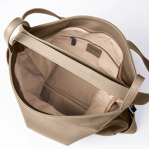Bella XL Taupe 2-in-1 Convertible Backpack Tote | Vestirsi