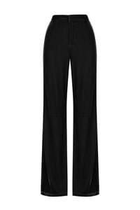 Bowie Velvet Pant, Black | HANSEN & GRETEL