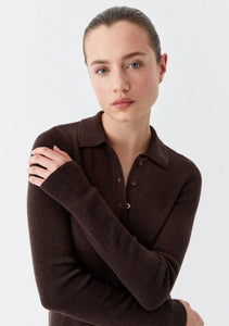 Loren Knit Cardigan Bark / Morrison