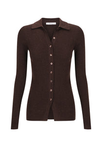 Loren Knit Cardigan Bark / Morrison