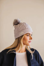 Load image into Gallery viewer, Merino Wool Cable Beanie / Iris and Wool
