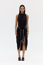Load image into Gallery viewer, Linger Tie Midi Dress Nocturne / Third Form