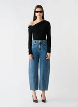 Load image into Gallery viewer, Pinnacle Knit Top Black &amp; Brown / Esmaee