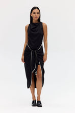 Load image into Gallery viewer, Linger Tie Midi Dress Nocturne / Third Form