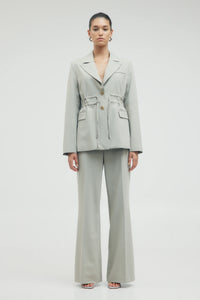 Protocol Cinched Waist Blazer Shale / Third Form