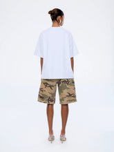 Load image into Gallery viewer, Blue Collegiate Tee, White Marle | Ena Pelly