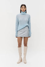 Load image into Gallery viewer, Musier Leather Mini Skirt Blue / Friend of Audrey