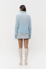 Load image into Gallery viewer, Musier Leather Mini Skirt Blue / Friend of Audrey