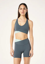 Load image into Gallery viewer, Wander Sports Bra, Thunder/Dusty Mint | P E Nation