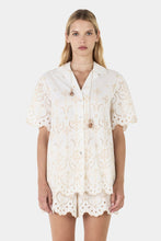 Load image into Gallery viewer, Bronny Shirt, Ivory Anglaise | Hansen &amp; Gretel