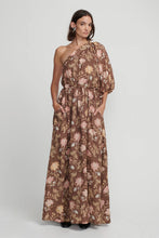Load image into Gallery viewer, Carmen Maxi Dress, Carob Floral | Hansen &amp; Gretel