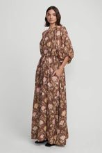 Load image into Gallery viewer, Carmen Maxi Dress, Carob Floral | Hansen &amp; Gretel