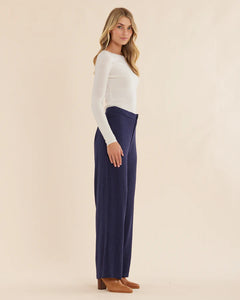 Chelsea Straight Leg Pant - Navy | Amelius