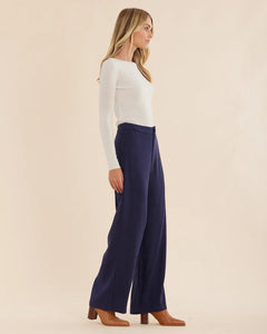 Chelsea Straight Leg Pant - Navy | Amelius