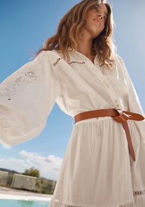 Helia Midi Dress, Ivory | MOS