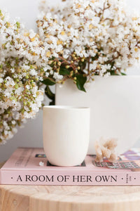 White Magnolia & Citrus Ceramic Candle / The Little Flame Co