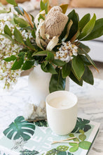 Load image into Gallery viewer, White Magnolia &amp; Citrus Ceramic Candle / The Little Flame Co