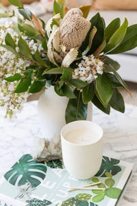 White Magnolia & Citrus Ceramic Candle / The Little Flame Co