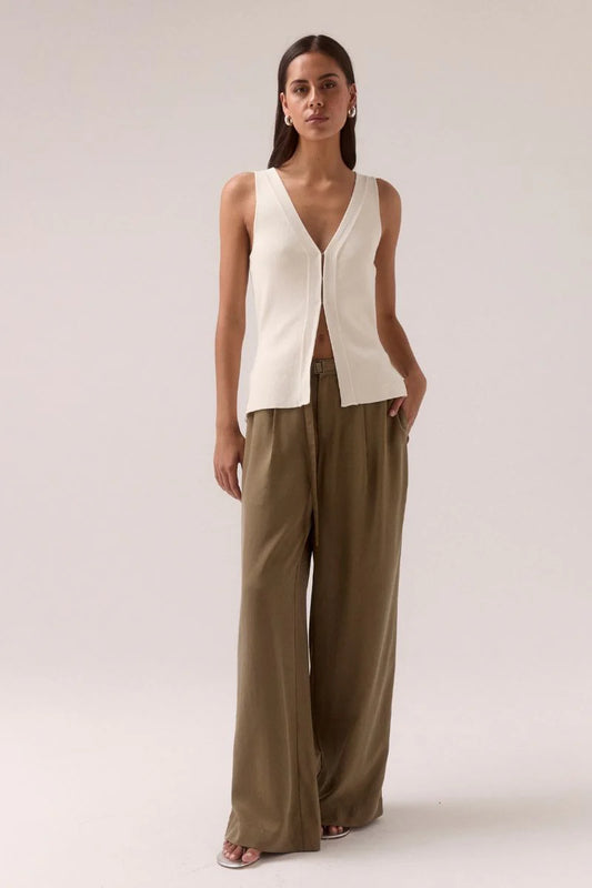 Sentiment Knit Top Chalk / Sovere