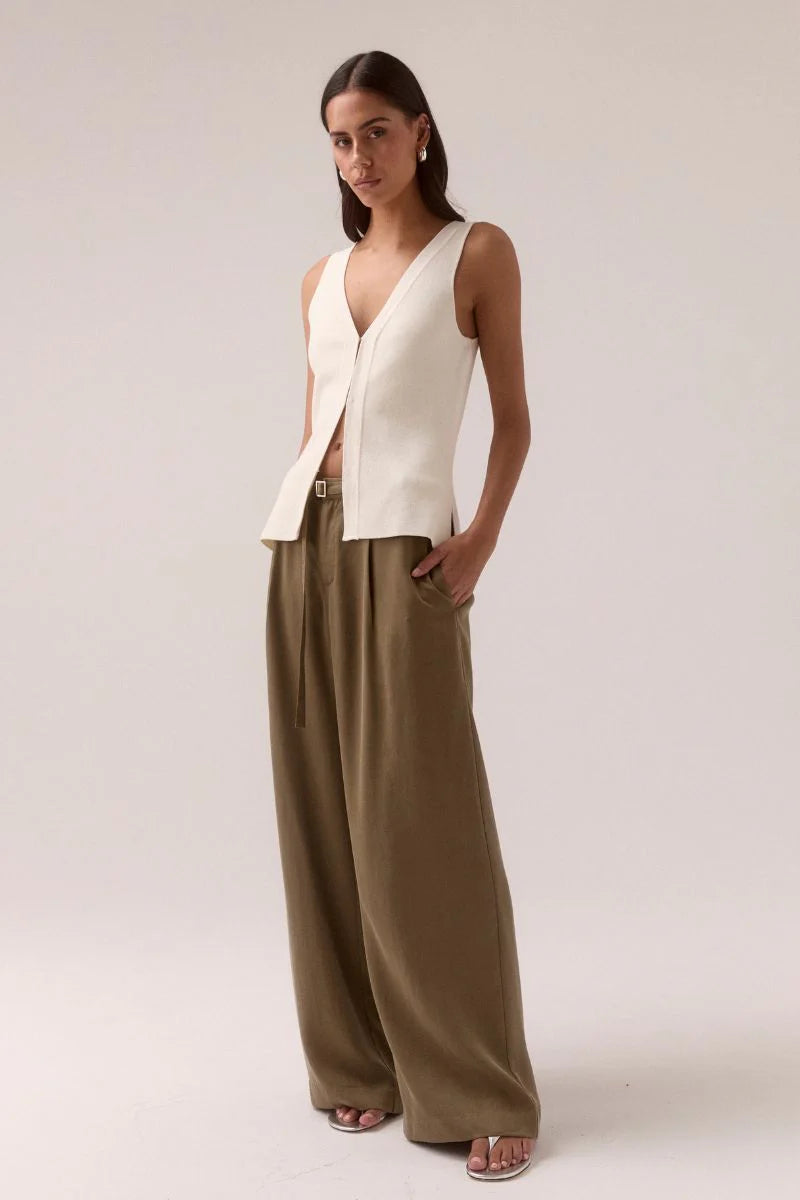 Sentiment Knit Top Chalk / Sovere