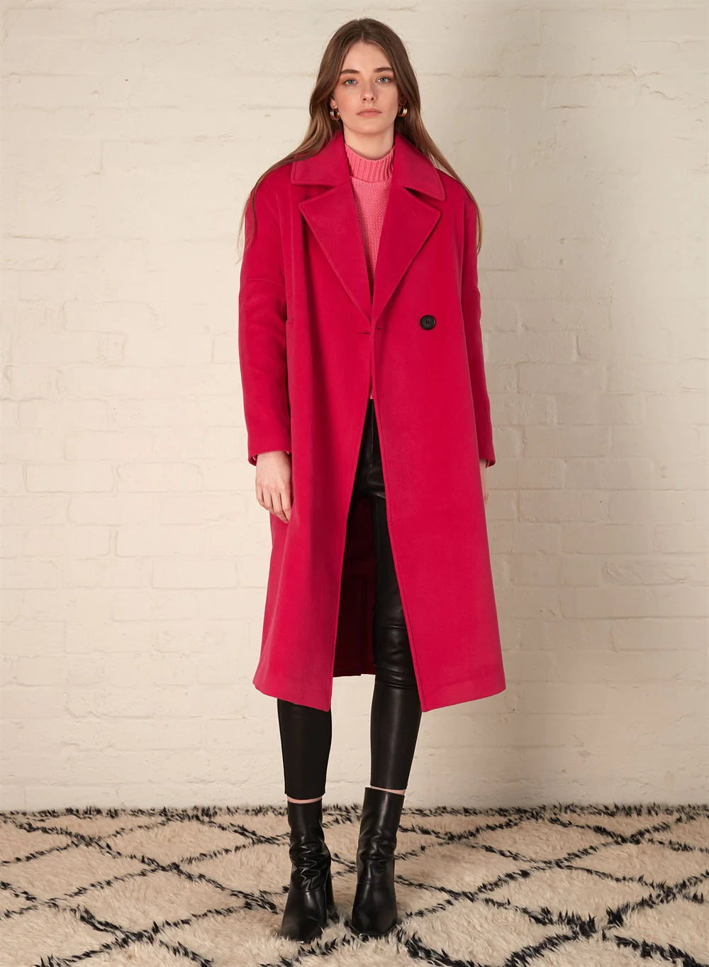 Poppy Coat Raspberry / Esmaee