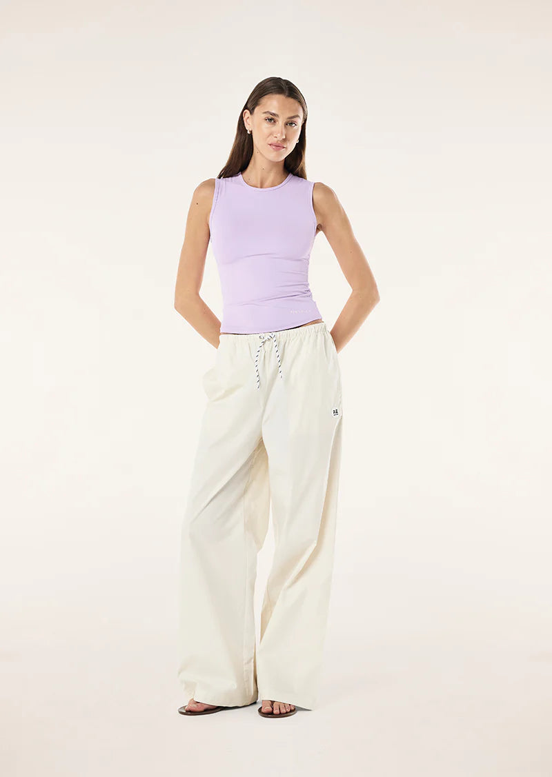 Ace Cotton Poplin Pants, Whisper White | P E Nation