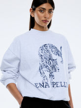 Load image into Gallery viewer, Crawling Leopard Sweater, White Marle | Ena Pelly