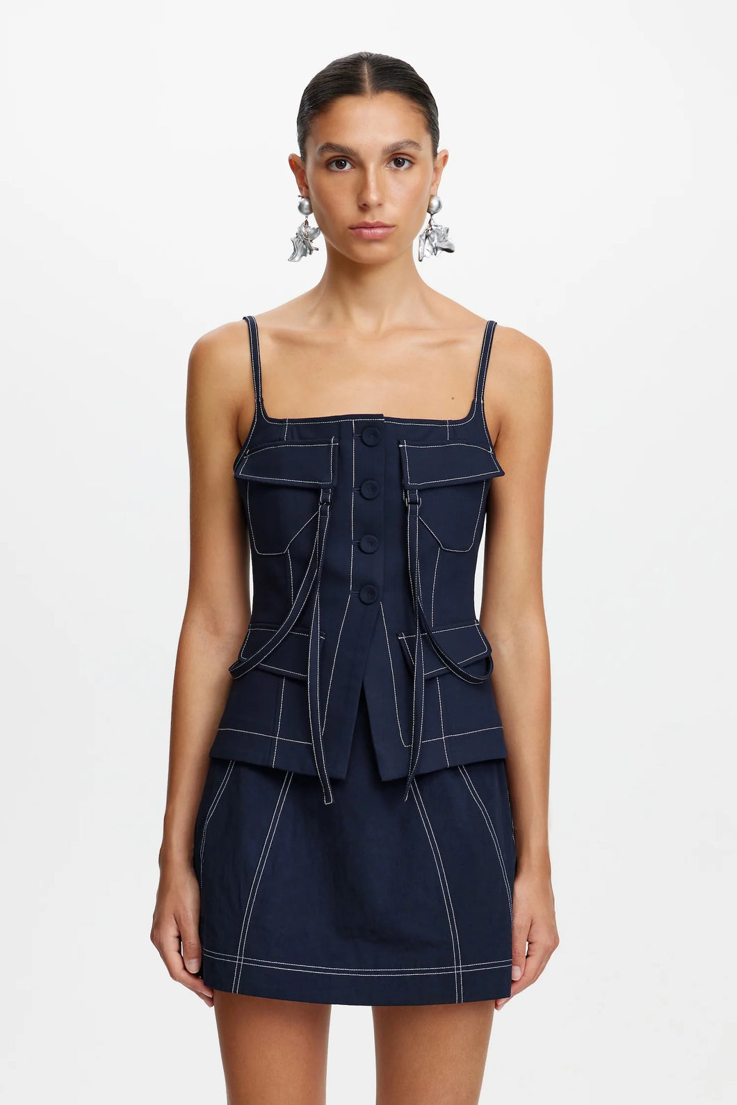 Oreston Top Deep Sapphire | Acler