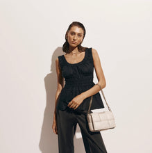 Load image into Gallery viewer, Margot Ivory Leather Woven Bag - Vestirsi