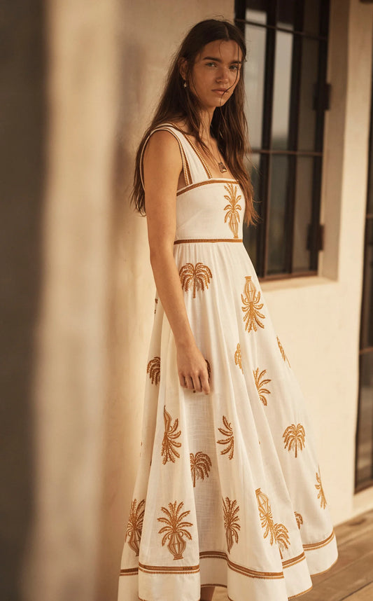 Dalla Palma Embroidered Maxi | AUR OCEÀ