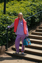 Load image into Gallery viewer, Bisous Cotton Stripe Shirt Violet | Araminta James