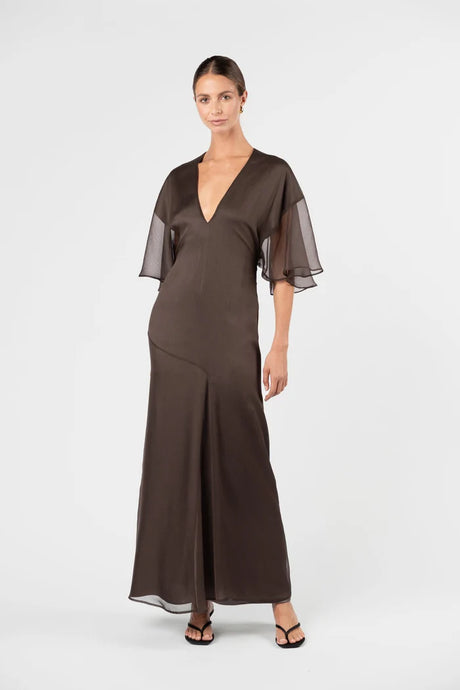 Daniella Dress, Truffle | One Fell Swoop