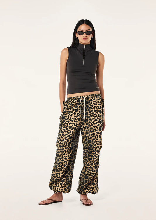 Discovery Cotton Pant Leopard Print | P.E Nation
