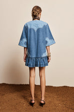 Load image into Gallery viewer, Jesse Denim Applique Mini Dress | Alemais
