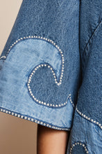 Load image into Gallery viewer, Jesse Denim Applique Mini Dress | Alemais